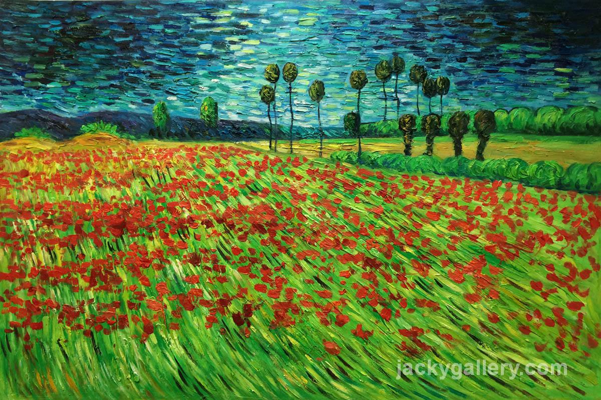 Field of Poppies II, Van Gogh painting